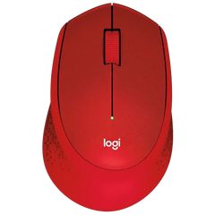 Mouse LOGITECH Wireless Mouse M330 SILENT PLUS - EMEA - RED