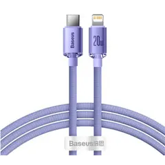 კაბელი Baseus Crystal Shine Series Fast Charging Data Cable Type-C to IP 20W 1.2m CAJY000205  - Primestore.ge