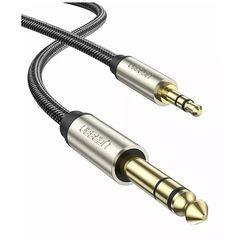 აუდიო კაბელი UGREEN AV127 (10629) 3.5mm to 6.35mm TRS Stereo Audio Cable 3m, Gray  - Primestore.ge