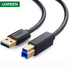პრინტერის კაბელი UGREEN US210 (10372) USB-B 3.0 Type B to Type A Print Cable 2m (Black)  - Primestore.ge