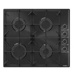 ქურის ზედაპირი Millen 6Y4G Moon Serie Black Glass  - Primestore.ge