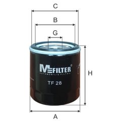 ზეთის ფილტრი MFILTER TF28 (OP621)  - Primestore.ge