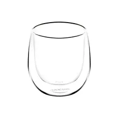 ამერიკანოს ჭიქა ARDESTO Double wall borosilicate glass mug set Ardesto, 120 ml, 2 pcs  - Primestore.ge