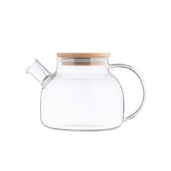 ჩაიდანი ARDESTO Tea pot Ardesto, 1000 ml, borosilicate glass, bamboo  - Primestore.ge