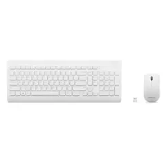 კლავიატურა და მაუსი Lenovo 510 Wireless Combo Keyboard & Mouse White - GX31F38001  - Primestore.ge