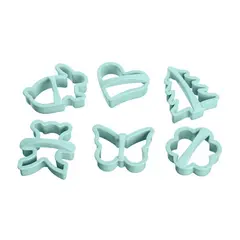 გამოსაცხობი ფორმა ARDESTO Elegance Biscuit Moulds 6 pcs, tiffany blue  - Primestore.ge