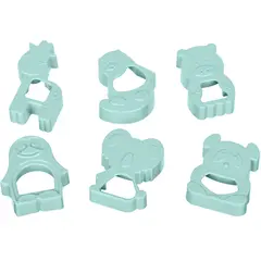 გამოსაცხობი ფორმა ARDESTO Animals Biscuit Moulds 6 pcs, tiffany blue  - Primestore.ge
