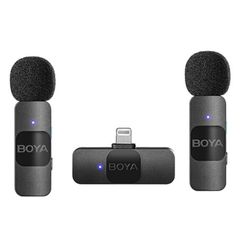 მიკროფონი Boya BY-V2 Ultracompact 2.4GHz Wireless Microphone System  - Primestore.ge