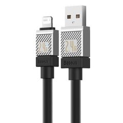 კაბელი Baseus CoolPlay Series Fast Charging Cable USB to iP 2.4A 1m CAKW000401  - Primestore.ge