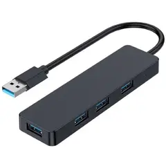 USB ჰაბი Gembird UHB-U3P4-04 4-port USB 3.1 (Gen 1) Hub Black  - Primestore.ge