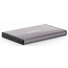 მყარი დისკის ყუთი Gembird EE2-U3S-3-LG USB 3.0 2.5" enclosure brushed aluminum light grey  - Primestore.ge