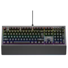 კლავიატურა NOXO CONQUEROR Mechanical Rainbow Backlit Gaming Keyboard BLUE Switch EN/RU Black  - Primestore.ge