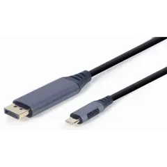 კაბელი Gembird CC-USB3C-DPF-01-6 USB Type-C to DisplayPort Adapter cable 1.8 m  - Primestore.ge