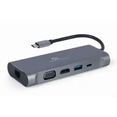 ადაპტერი Gembird A-CM-COMBO7-01 USB Type-C 7-in-1 multi-port adapter  - Primestore.ge