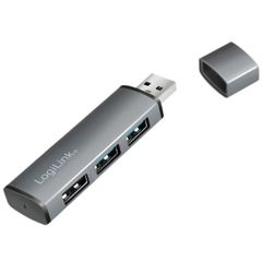 USB ჰაბი Logilink UA0395 USB 3.2 Gen2 3-port Hub with Aluminum Casing  - Primestore.ge