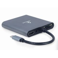 Adapter Gembird A-CM-COMBO6-01 USB Type-C 6-in-1 multi-port adapter