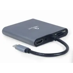 ადაპტერი Gembird A-CM-COMBO6-01 USB Type-C 6-in-1 multi-port adapter  - Primestore.ge
