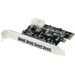 ადაპტერი Logilink PC0057A PCI-Express Card 4x USB 3.0 VIA chipset  - Primestore.ge