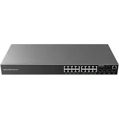 სვიჩი Grandstream GWN7802P, 16-Port Gigabit, PoE + Switch, Gray  - Primestore.ge