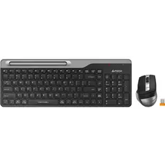 კლავიატურა მაუსით A4tech Fstyler FB2535C Wireless Combo Set EN/RU Smoky Grey  - Primestore.ge