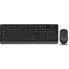 კლავიატურა მაუსით A4tech Fstyler FG1010 Wireless Combo Set EN/RU Grey  - Primestore.ge