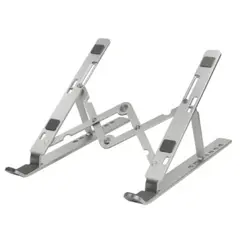 ლეპტოპის სადგამი LogiLink AA0134 Notebook stand foldable aluminum silver  - Primestore.ge