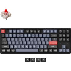 Keyboard Keychron K8 87 Key Gateron G pro Red RGB Hot-swap Aluminum Frame Black