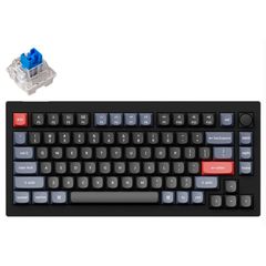Keyboard Keychron V1 68 Key QMK Keychron K PRO Blue Hot-Swap RGB Knob Carbon Black