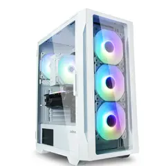 კომპიუტერის ქეისი Zalman Computer case I3 Neo TG, without PSU, 1xUSB3.0, 2xUSB2.0, 4x120mm RGB, TG Side/Front Panel, ATX, White  - Primestore.ge