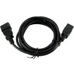 დენის კაბელი AC Power Cable 250V10A,3m,Black,Straight Connector(C14),Straight Connector(C13)  - Primestore.ge