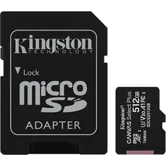 მეხსიერების ბარათი Kingston SDCS2/512GB, 512GB, mSDXC, C10, UHS-I, U3, Black  - Primestore.ge