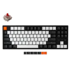კლავიატურა Keychron C1 Wired 87 Key Hot-Swap Gateron Switch White LED Red  - Primestore.ge
