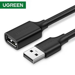 USB დამაგრძელებელი UGREEN 10316 USB 2.0 Type A Male to Type A Female Extension Cable 2m (Black)  - Primestore.ge