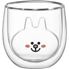 ყავის ჭიქა Ardesto Double wall borosilicate glass mug set Animals, 300 ml, 2 pcs  - Primestore.ge