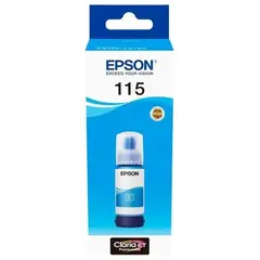 კარტრიჯის მელანი Epson EcoTank 115 I/C (b) L8160/L8180 Cyan INK Bottle  - Primestore.ge