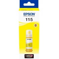 კარტრიჯის მელანი Epson EcoTank 115 I/C (b) L8160/L8180 Yellow INK Bottle  - Primestore.ge
