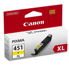 კარტრიჯი Canon CLI-451 XL Yellow for PIXMA IP7240, iP8740, iX6840, MG5440, MG5540, MG5640, MG6340, MG6440, MG6640, MG7140, MG7540, MX924  - Primestore.ge