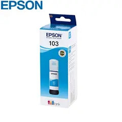მელანი Epson 103 EcoTank Cyan ink bottle 65ml C13T00S24A  - Primestore.ge