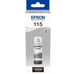 კარტრიჯის მელანი Epson EcoTank 115 I/C (b) L8160/L8180 Grey INK Bottle  - Primestore.ge