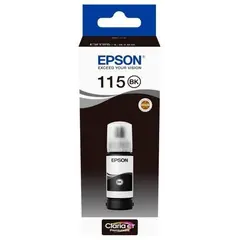 კარტრიჯის მელანი Epson EcoTank 115 I/C (b) L8160/L8180 Pigment Black INK Bottle  - Primestore.ge