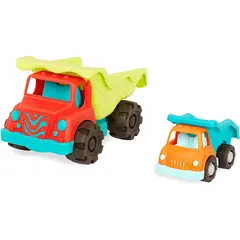 სათამაშო ტრაქტორები Btoys 20" DUMP TRUCK AND SMALLER TRUCK  - Primestore.ge