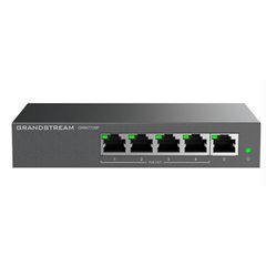სვიჩი Grandstream GWN7700P, Unmanaged Network Switches, 5-ports Gigabit Ethernet, PoE 4-Ports, Desktop, wall-mount  - Primestore.ge