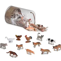 შინაური ცხოველების სათამაშო ნაკრები Terra FARM ANIMALS IN TUBE  - Primestore.ge