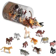 ველური სამყაროს სათამაშო ნაკრები Terra WILD ANIMALS IN TUBE  - Primestore.ge