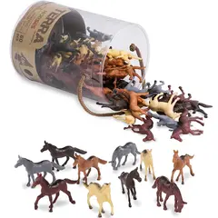 ცხენების სათამაშო ნაკრები Terra HORSES IN TUBE  - Primestore.ge