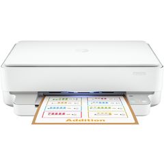 პრინტერი HP 5SE22C DeskJet Plus IA 6075, MFP, A4. Wi-Fi, USB, White  - Primestore.ge
