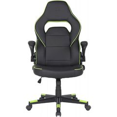 სათამაშო სავარძელი 2E 2E-GC-HEB-BK Gaming Chair Hebi Black/Green  - Primestore.ge