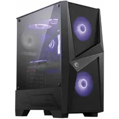 ქეისი MSI 306-7G03M21-809 MAG FORGE 100M, Computer Case, MidT, MicroATX, Mini-ITX, 2xUSB 3.2, Black  - Primestore.ge