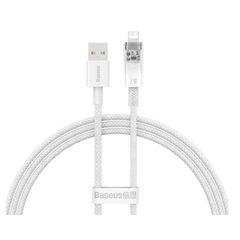 კაბელი Baseus Explorer Series Fast Charging Cable Smart Temp Control USB to iP 2.4A 1m CATS010002  - Primestore.ge