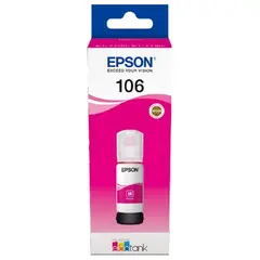 კარტრიჯი EPSON ORIGINAL (C13T00R340) I/C (m) 106 ECOTANK MAGENTA INK BOTTLE L7180  - Primestore.ge